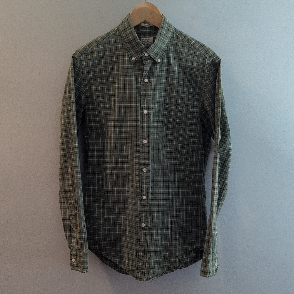 J. Crew Men's S Classic Fit Stretch Long Sleeve Button Down Shirt Style #H9627